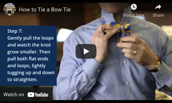 How to tie a bow tie video poster